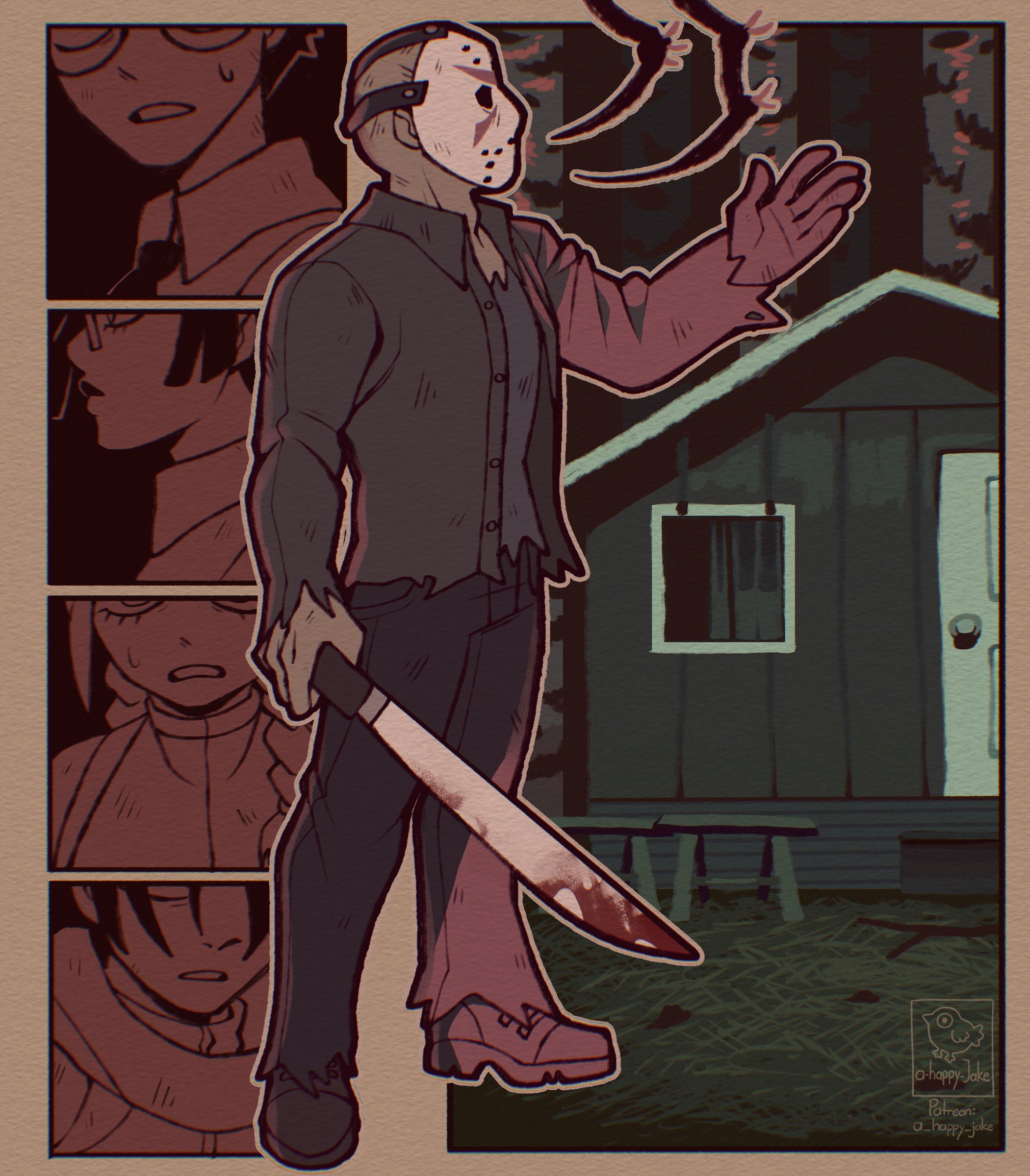 Jason Voorhees artwork by Happy