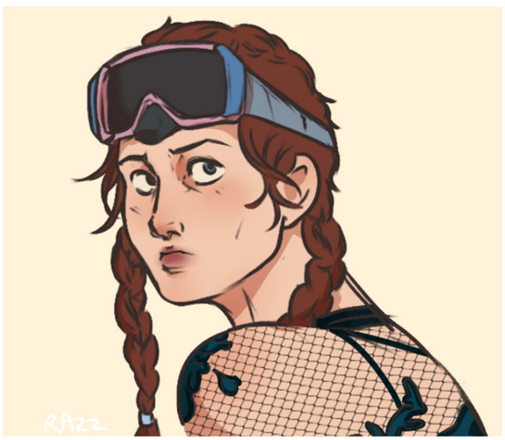 Meg Thomas artwork by RAZZ