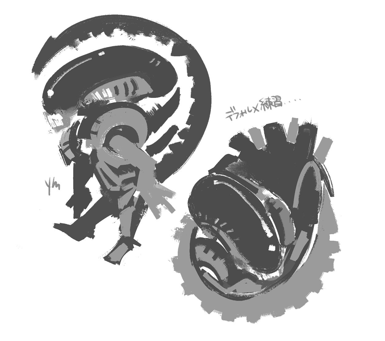 Xenomorph artwork by YM